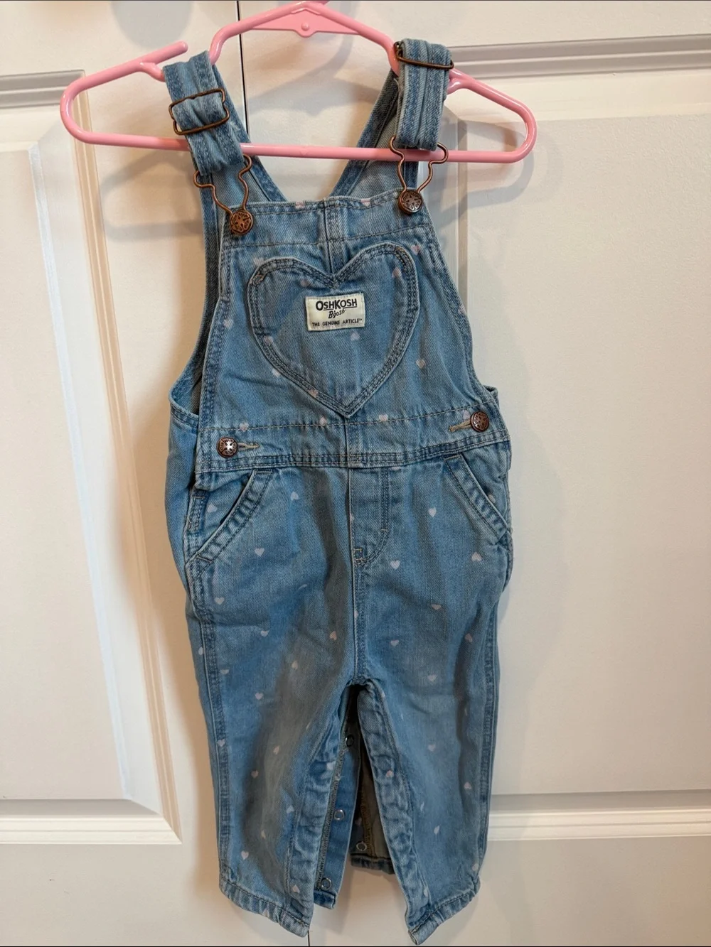 Baby girl Jean overalls